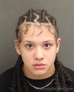 Mugshot of Aaliyah Caldwell booked in Orange County, Florida on September 10, 2026
