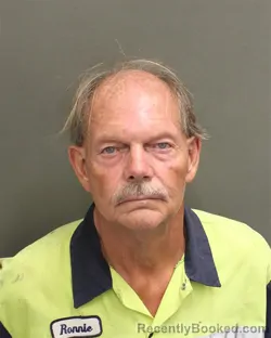 Mugshot of Ronald Keith Oltman booked in Orange County, Florida on September 10, 2026