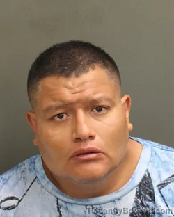Mugshot of Juby Manuel Vera booked in Orange County, Florida on September 10, 2026
