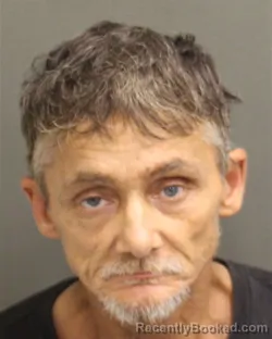 Mugshot of George Elmer Goins booked in Orange County, Florida on September 11, 2026