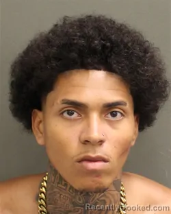 Mugshot of Jaydian Manuel Ayala booked in Orange County, Florida on September 12, 2026