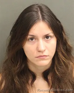 Mugshot of Isabella Andrea Noda booked in Orange County, Florida on September 12, 2026