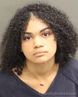 Mugshot of Gianna Raven Jerome booked in Orange County, Florida on September 13, 2026