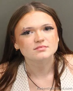 Mugshot of Callie Bree Rock booked in Orange County, Florida on September 13, 2026