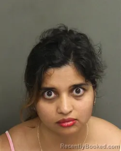 Mugshot of Arushi Ashok Gupta booked in Orange County, Florida on September 13, 2026