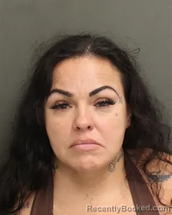 Mugshot of Christina Marie Gore booked in Orange County, Florida on September 14, 2026