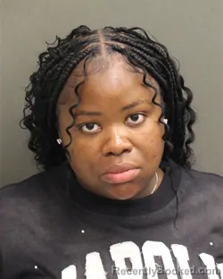 Mugshot of Shakiriya Gloria Garrett booked in Orange County, Florida on September 14, 2026