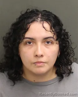 Mugshot of Emalie Mia Pacheco booked in Orange County, Florida on September 15, 2026
