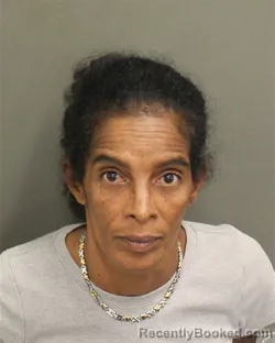 Mugshot of Raquel Garcia Delgado booked in Orange County, Florida on September 15, 2026