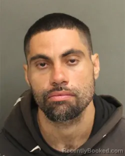 Mugshot of Pablo Juan Jr Burgos booked in Orange County, Florida on September 16, 2026