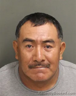 Mugshot of Cutberto Vargas Martinez booked in Orange County, Florida on September 16, 2026