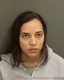 Mugshot of Yessenia Christina Ojeda booked in Orange County, Florida on September 16, 2026