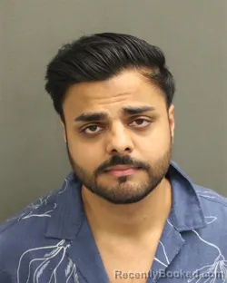 Mugshot of Vihangam Pandey booked in Orange County, Florida on September 17, 2026