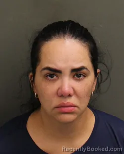 Mugshot of Helenn Christine Oliveira Costa booked in Orange County, Florida on September 18, 2026