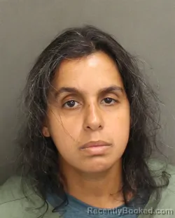 Mugshot of Vionet Edith Segarra booked in Orange County, Florida on September 18, 2026