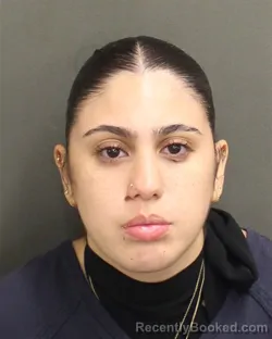 Mugshot of Brianna Angelina Velez booked in Orange County, Florida on September 19, 2026