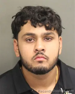 Mugshot of Shrey Jatin Bhakta booked in Orange County, Florida on September 19, 2026