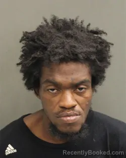 Mugshot of Caleb Jamel Milligan booked in Orange County, Florida on September 20, 2026