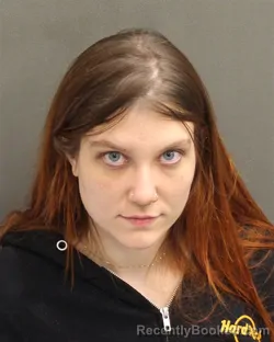 Mugshot of Haley Danielle Wiedemuth booked in Orange County, Florida on September 20, 2026