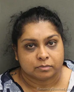 Mugshot of Samanta Ranglall booked in Orange County, Florida on September 20, 2026