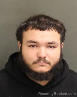 Mugshot of Jordan Diaz booked in Orange County, Florida on September 21, 2026