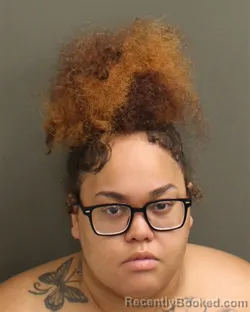 Mugshot of Destini Clark booked in Orange County, Florida on September 23, 2026