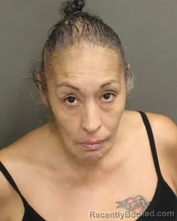 Mugshot of Gisela Chancellor booked in Orange County, Florida on September 24, 2026