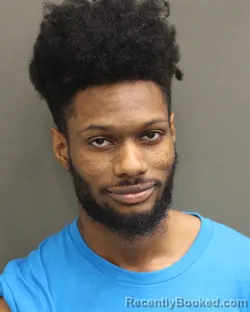 Mugshot of Jalen Jerome Crenshaw booked in Orange County, Florida on September 24, 2026