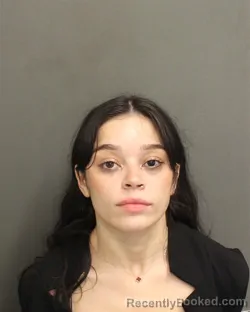 Mugshot of Christina Salcedo booked in Orange County, Florida on September 25, 2026