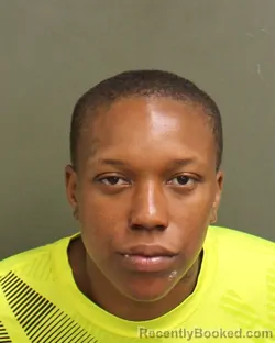 Mugshot of Shanariah Monaye Grice booked in Orange County, Florida on September 25, 2026