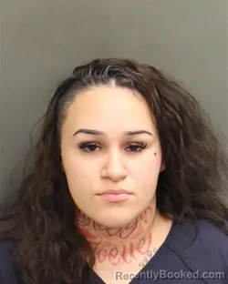 Mugshot of Ashley Estela Quiles booked in Orange County, Florida on September 26, 2026