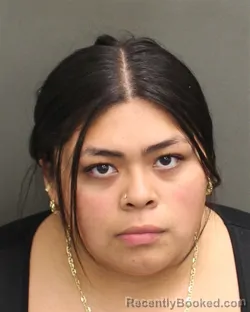 Mugshot of Ashley Krystal Bernadino booked in Orange County, Florida on September 28, 2026