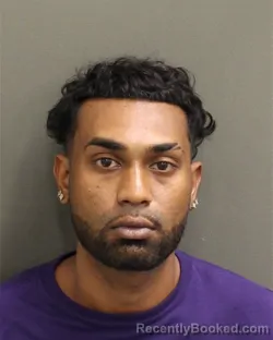 Mugshot of Brian Mahase Harripersaud booked in Orange County, Florida on September 28, 2026