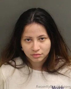 Mugshot of Isangelina Julieth Vargasvasquez booked in Orange County, Florida on September 29, 2026