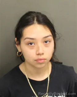 Mugshot of Azaria Lilianna Benavides booked in Orange County, Florida on September 30, 2026