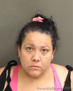 Mugshot of Dayhanna Andreina Quintero booked in Orange County, Florida on October 2, 2026
