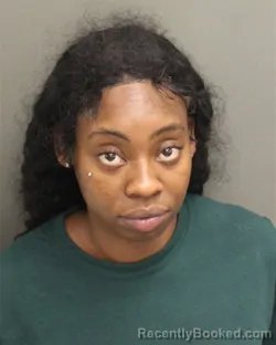 Mugshot of Jonesha Arnetta Hudnell booked in Orange County, Florida on October 2, 2026