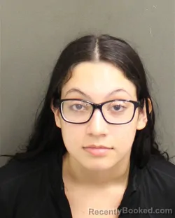 Mugshot of Jazzlyn Isabell Delarosa booked in Orange County, Florida on October 4, 2026