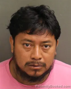 Mugshot of Melvin David Garciapaz booked in Orange County, Florida on October 4, 2026