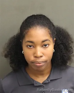 Mugshot of Skyasha Keshell Davidson booked in Orange County, Florida on October 6, 2026