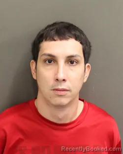 Mugshot of Sebastian Carmona booked in Orange County, Florida on October 6, 2026