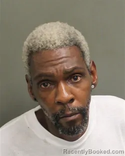Mugshot of Derrick Terrell Rainge booked in Orange County, Florida on October 6, 2026