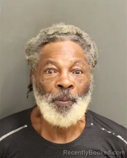 Mugshot of Jimmie Lee Flucker booked in Orange County, Florida on October 7, 2026