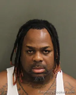 Mugshot of Rashad Jamal Whitted booked in Orange County, Florida on October 7, 2026