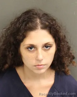 Mugshot of Chloe Jade Pedroza booked in Orange County, Florida on October 7, 2026