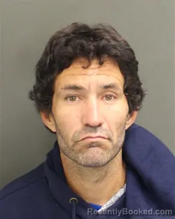 Mugshot of Erick Pelayo Mazorra booked in Orange County, Florida on October 8, 2026
