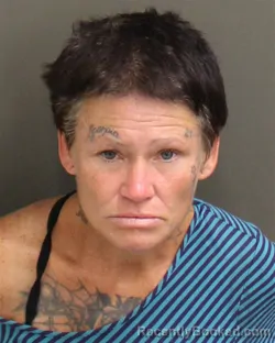 Mugshot of Tina Louise Carey booked in Orange County, Florida on October 8, 2026