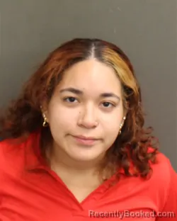 Mugshot of Brianna Rodriguez booked in Orange County, Florida on October 8, 2026