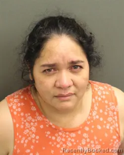 Mugshot of Lilian Yaniris Sanchez Rivera booked in Orange County, Florida on October 8, 2026