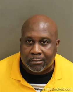 Mugshot of Derrick Deon Johnson booked in Orange County, Florida on October 8, 2026